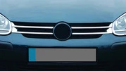 Накладки на решітку вузькі (4 шт, нерж) для Volkswagen Golf 5 - 1