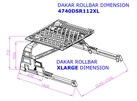 Роллбар з кошиком Dakar (під ролети) для Mercedes X class - 6