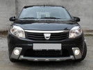 Накладки на передній бампер (3 шт, під фарбування) для Dacia Sandero 2007-2013 рр - 1