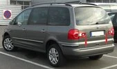 Кромка багажника (нерж.) для Volkswagen Sharan 1995-2010 рр - 1