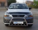Кенгурятник з вусами WT003 (нерж.) для Kia Sorento I BL 2002-2009 рр - 2