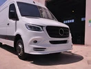 Накладка на передній бампер V3 (під фарбування) для Mercedes Sprinter W907/W910 2018- рр - 1