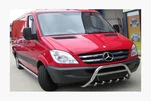 Кенгурятник WT003 (нерж.) 60мм, без напису для Mercedes Sprinter W906 2006-2018 рр - 2