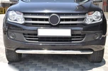 Передній захист ST008 (нерж) для Volkswagen Amarok 2010-2022 рр - 3