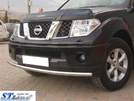 Передній захист ST008 (нерж) для Nissan Navara 2006-2015 рр - 5