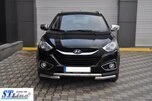 Передня дуга ST014-1 (нерж.) для Hyundai IX-35 2010-2015 рр - 2