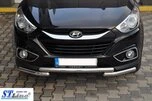 Передня дуга ST014-1 (нерж.) для Hyundai IX-35 2010-2015 рр - 3