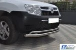 Передній захист ST017 (нерж.) для Renault Duster 2008-2017 рр - 3