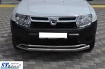 Передній захист ST017 (нерж.) для Renault Duster 2008-2017 рр - 5
