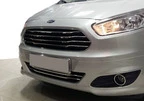 Накладки на решітку OmsaLine (2014-2018, 4 шт, нерж) для Ford Courier рр - 1