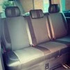 Авточохли (екошкіра та тканина, Premium) Повний салон для Volkswagen T5 Caravelle 2004-2010 рр - 5