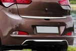 Накладка на торець бампера 2014-2018 (нерж) для Hyundai I-20 рр - 1