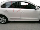 Верхні молдинги скла 6 шт, нерж) OmsaLine - Італійська нержавійка для Volkswagen Jetta 2011-2018 рр - 1