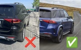 Задній дифузор GLE63 AMG (з насадками Chrome) для Mercedes GLE W167 - 4