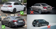 Бризковики Premium AMG / A35 (4 шт) для Mercedes A-сlass W177 2018- рр - 3