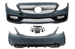 Комплект обвісів з повним заднім бампером (AMG C63-designs 2014-2018) для Mercedes C-сlass W205 рр - 5
