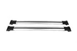 Перемички на звичайні рейлінги без ключа Can V1 (2 шт) до 138 см, Чорні для Lexus RX 2009-2015 рр - 8