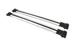 Перемички на звичайні рейлінги без ключа Can V1 (2 шт) до 138 см, Чорні для Lexus RX 2009-2015 рр - 9