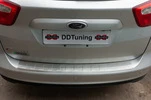 Накладка на задній бампер OmsaLine (нерж.) для Ford C-Max/Grand C-Max 2010-2019 рр - 2