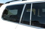 Повна окантовка вікон і на стійки (нерж) для Toyota Land Cruiser 200 - 12