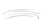 Верхня окантовка вікон (4 шт, нерж) для Renault Fluence 2009-2016 рр - 2