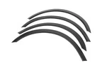 Накладки на арки (4 шт, чорні) для Mercedes E-сlass W210 1995-2002 рр - 4