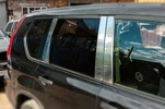 Молдинг дверних стійок (8 шт, нерж) для Nissan X-trail T31 2007-2014рр - 2