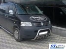 Кенгурятник WT003 (нерж) 60мм, з написом для Volkswagen T5 Caravelle 2004-2010 рр - 6