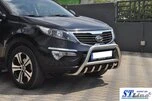 Кенгурятник WT003 (нерж.) для Kia Sportage 2010-2015 рр - 3