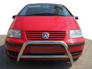 Кенгурятник WT005 (нерж) для Volkswagen Sharan 1995-2010 рр - 1