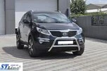 Кенгурятник WT006 (нерж.) для Kia Sportage 2010-2015 рр - 2