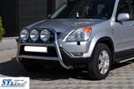 Кенгурятник WT018 (нерж.) для Honda CRV 2001-2006 рр - 4