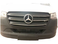 Накладки на решітку (5 шт, нерж) Carmos - Турецька сталь для Mercedes Sprinter W907/W910 2018- рр