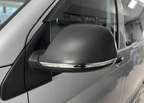 Смужки на дзеркала (2 шт., нерж) для Volkswagen T5 2010-2015 рр