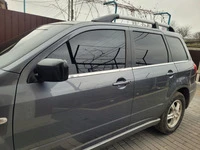 Нижня окантовка вікон (6 шт, нерж) для Mitsubishi Outlander 2001-2006 рр