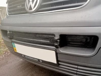Нижня накладка на решітку (повна) Матова для Volkswagen T5 Transporter 2003-2010 рр