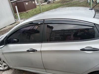 Вітровики з хромом SD (4 шт, Niken) для Hyundai Accent 2011-2017 рр