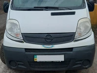 Зимова накладка на решітку 2007-2015 (V1, верхня) Глянцева, 2007-2015 для Opel Vivaro 2001-2015 рр