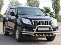 Кенгурятник WT003-2-Plus (нерж) для Toyota Land Cruiser Prado 150