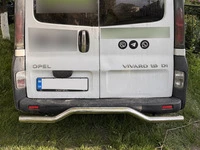 Задній захист AK006 (нерж) для Opel Vivaro 2001-2015 рр