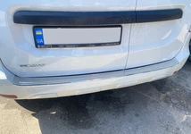 Накладка на задній бампер Carmos (нерж) для Renault Dokker 2013-2022 рр