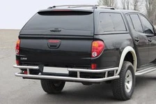 Задній захист AK0022 (нерж) для Mitsubishi L200 2006-2015 рр
