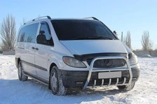 Кенгурятник XL-WT025 (нерж.) для Mercedes Vito W639 2004-2014 рр