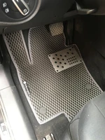 Поліуретанові килимки (2 ряду, EVA, чорні) для Volkswagen Sharan 2010- рр