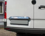 Хром планка над номером (нерж) Carmos - Турецька сталь для Mercedes Sprinter W907/W910 2018- рр