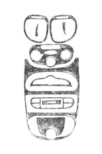 Накладки на панель (Meric, 2001-2025) Титан для Peugeot 206