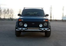 Передня дуга ST015 (нерж.) для Lada Niva та Urban