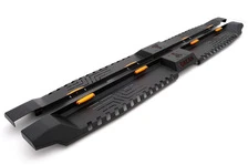 Бокові пороги Dakar V2 з LED (2 шт, метал) для Ford Ranger 2007-2011 рр