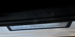 Накладки на пороги 500L (OmsaLine, 4 шт., Нерж) для Fiat 500/500L