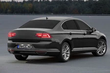 Накладка над номером SD (OmsaLine, нерж) для Volkswagen Passat B8 2015-2023 рр